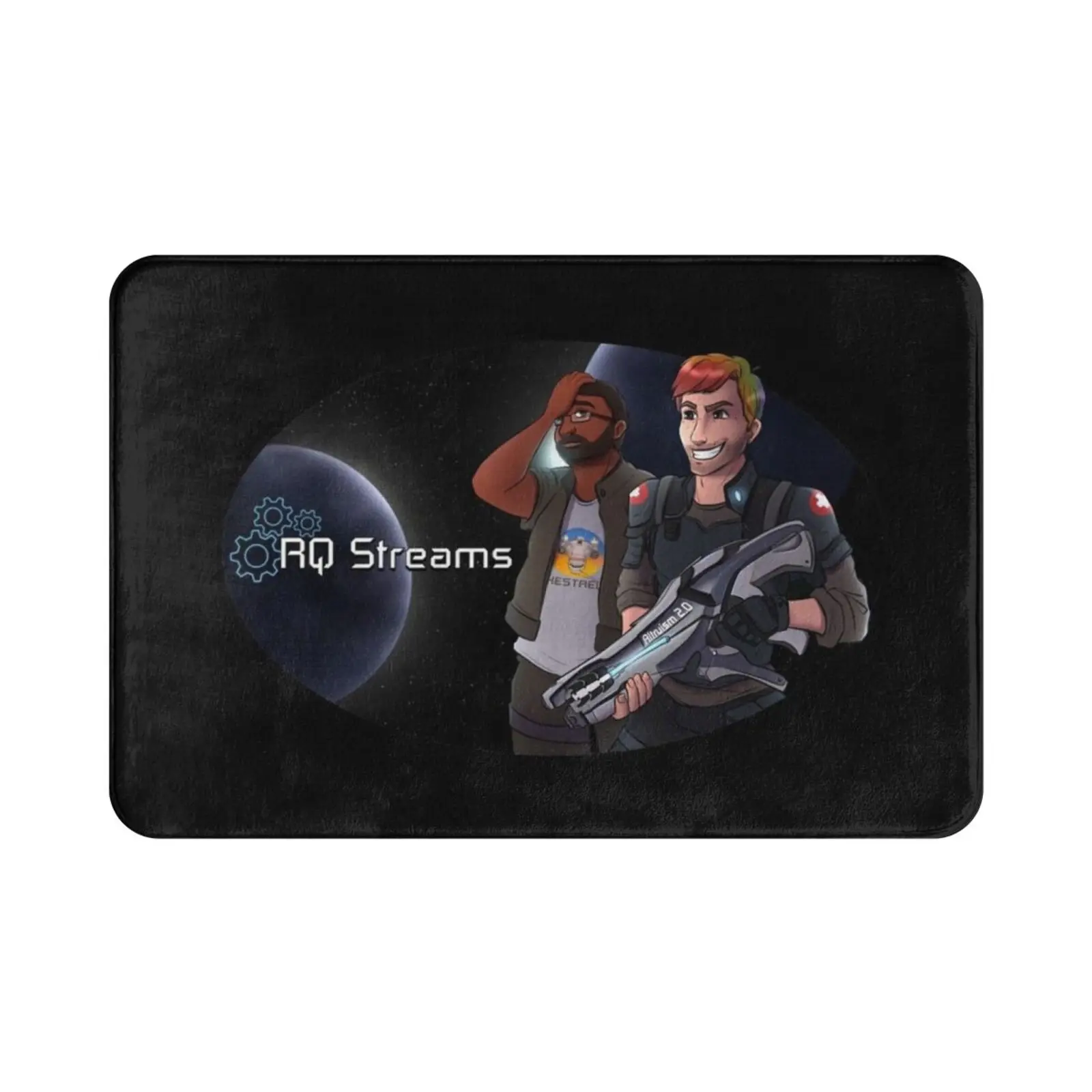 Потоковая команда в космосе коврик подушка мягкий Rq потоки твитч ржавый Хилл