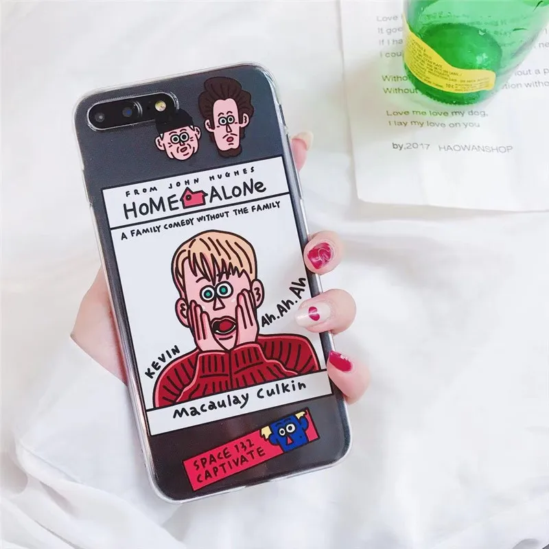Художественный мультяшный чехол для телефона для мальчиков iPhone 11 Pro max 6 6S 7 8 Puls X XR Xsmax чехол s Ультратонкий Мягкий силиконовый чехол IMD - Цвет: A