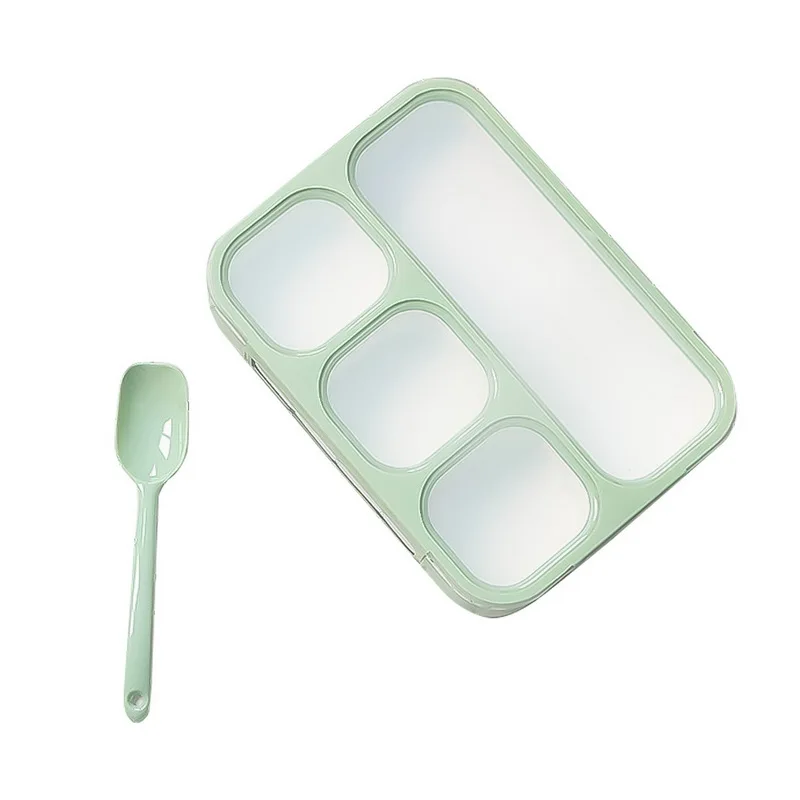 1000 мл Ланч-бокс контейнер для продуктов 3/4-отсеки герметичный Bento box пластиковый Microwavable ящик для хранения продуктов с крышкой