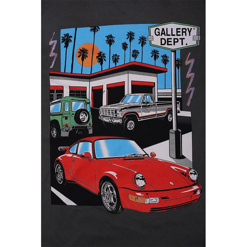 

Hip Hop Men's Streetwear Harajuku Cartoon Print T-shirt 2021 Summer Cotton Top Retro T-shirt Asian Size Black Short Sleeve Tee