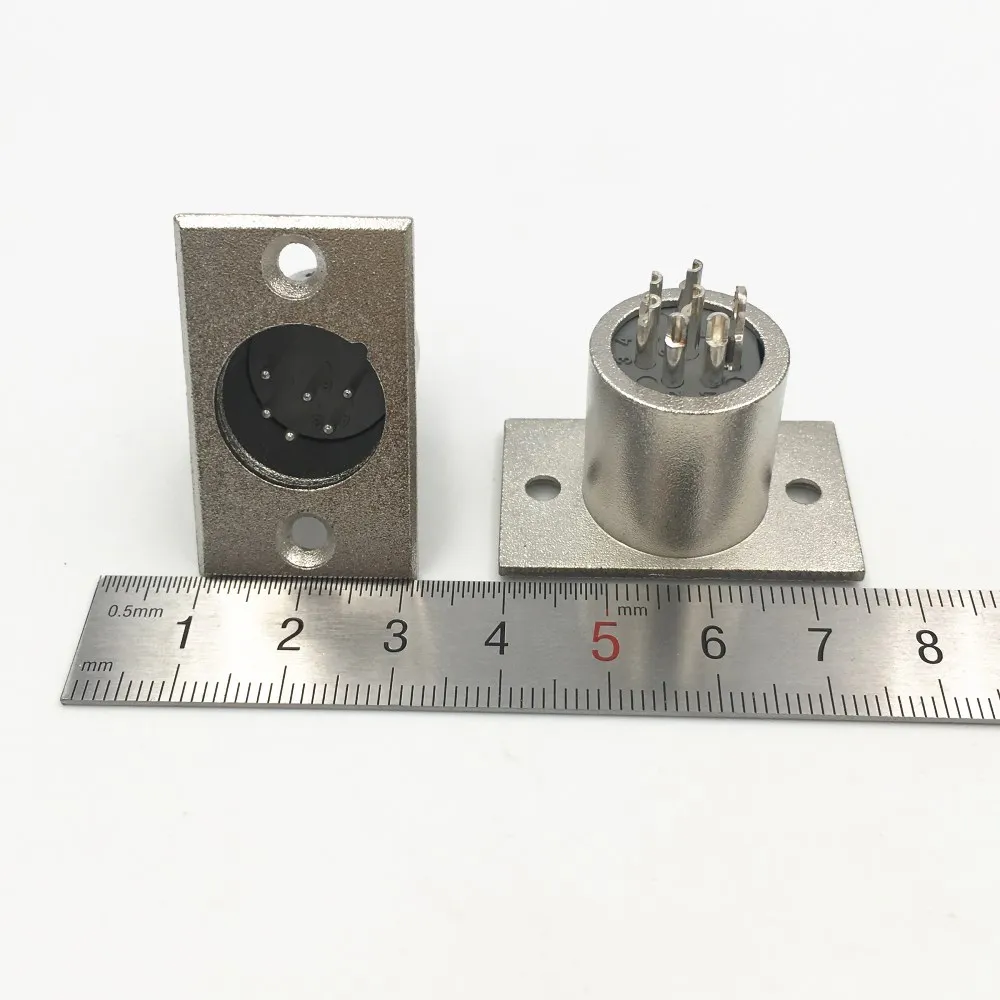 1 шт. 3 4 5 6 PIN XLR Мужской Разъем Шасси Push-type M, ale XLR панель крепление провода Разъем гнездо