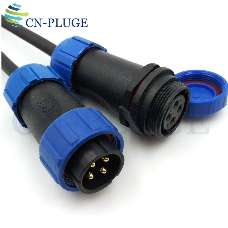SP2110/P SP2111/S IP68 Водонепроницаемый 4 контактный авиационный разъем штепсельная