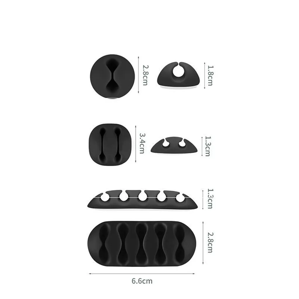 12x Cable Cord Line Tie Fixer Organizer Charger Desktop Clip Wire Holder Multi-hole Clamp Finishing Thread Fixing Device | Мобильные