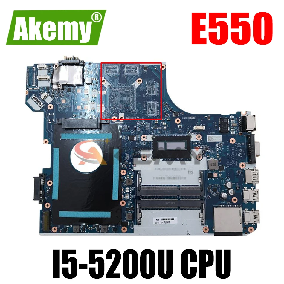 

00HT638 для LENOVO Thankpad E550 I5-5200U Notebook системная плата NM-A221 DDR3 Материнская плата для ноутбука