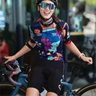 CSPD летняя велосипедная майка, комплект дышащей командной гоночной спортивной велосипедной майки, велосипедная одежда, Женская короткая велосипедная майка, одежда для велоспорта