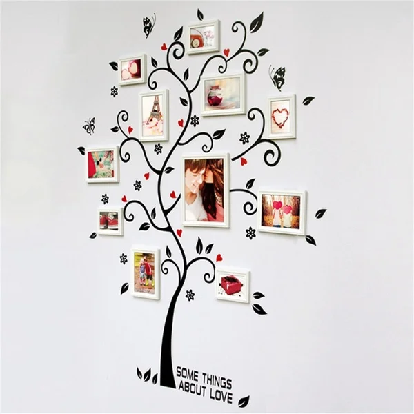 

Fashion Family Photos Frame Tree Wall Stickers Home Decor Living Room Bedroom Decals