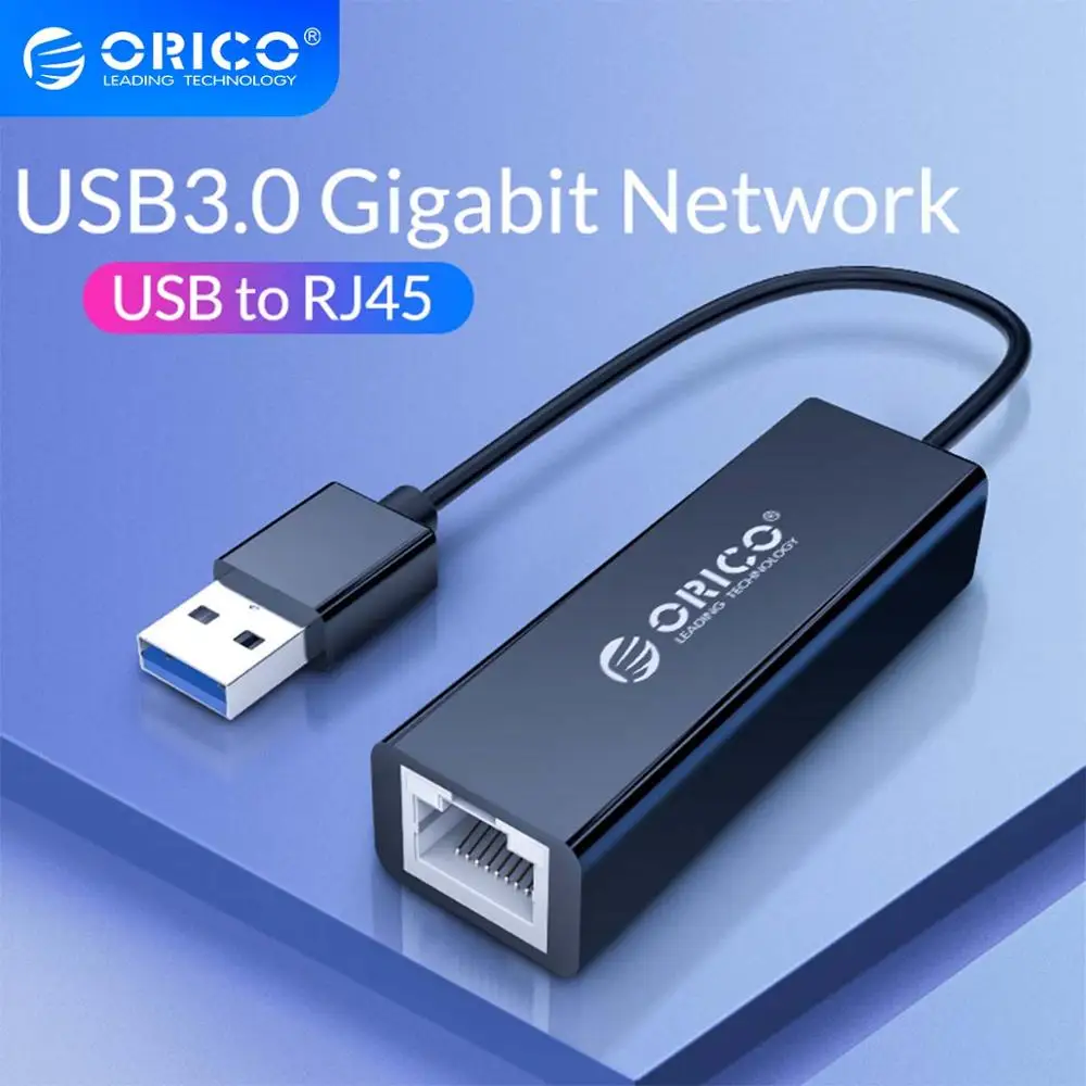 

ORICO Lan Network Card USB 3.0 2.0 Gigabit Ethernet Adapter USB to RJ45 10M/100/1000M for Windows 10 8 8.1 7 XP Mac OS
