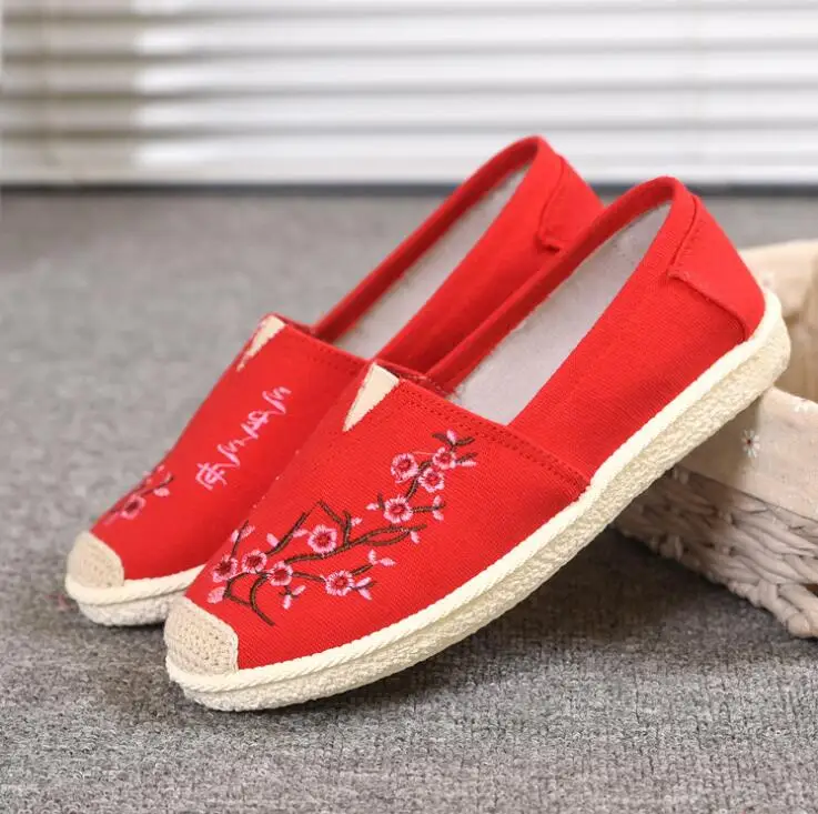 Парусиновая обувь на нескользящей плоской подошве льняная в рыбацком стиле для