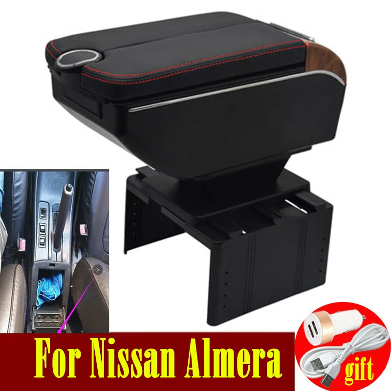 Подлокотник с отсеком для хранения 7usb-портов Nissan Almera | Автомобили и мотоциклы