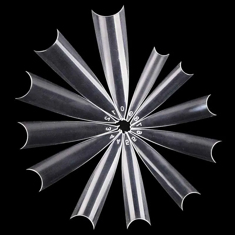 100 шт. французские искусственные накладные ногти для дизайна ногтей стилет