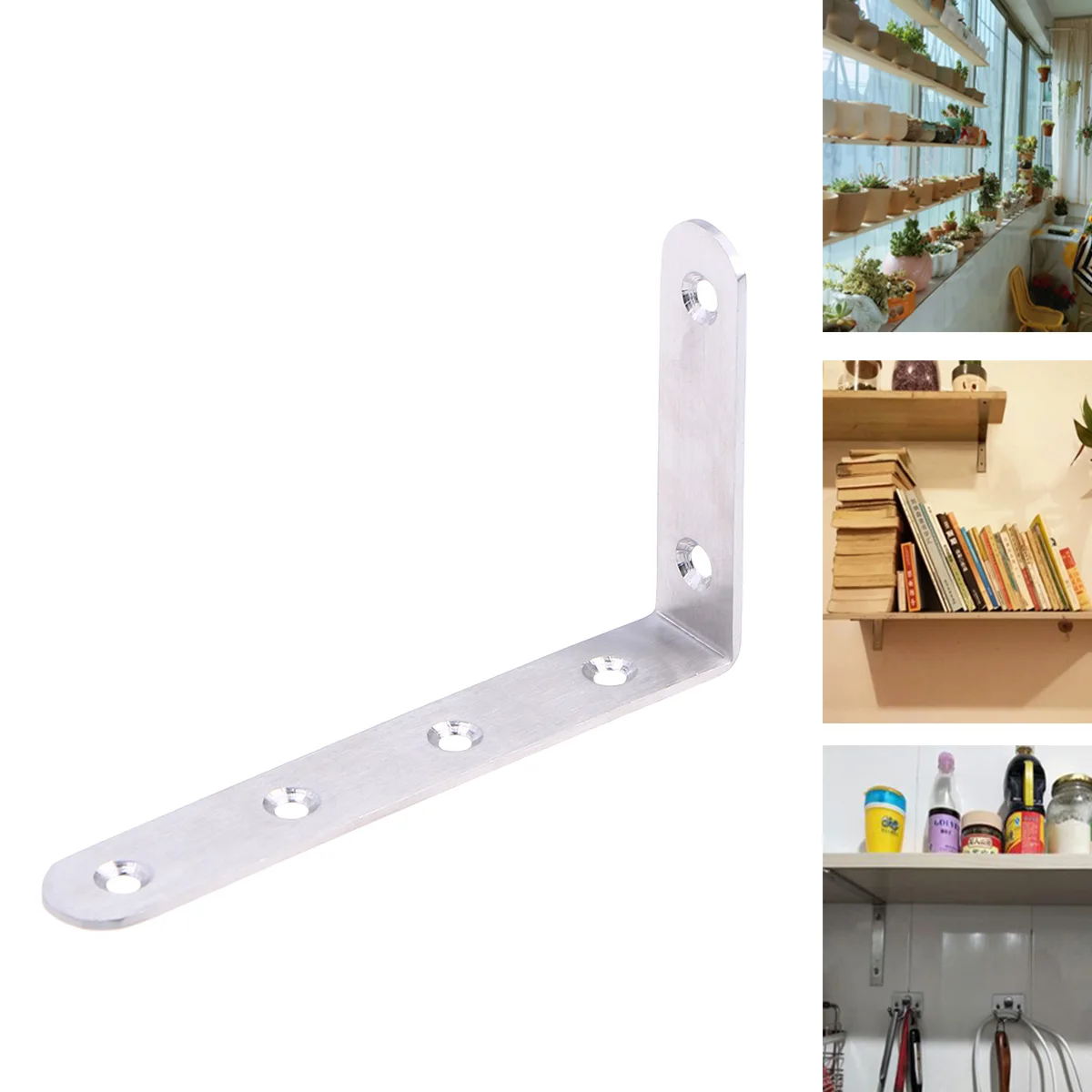 8 шт. утолщенной l образный угловая скобка кронштейны для полок угол кронштейн