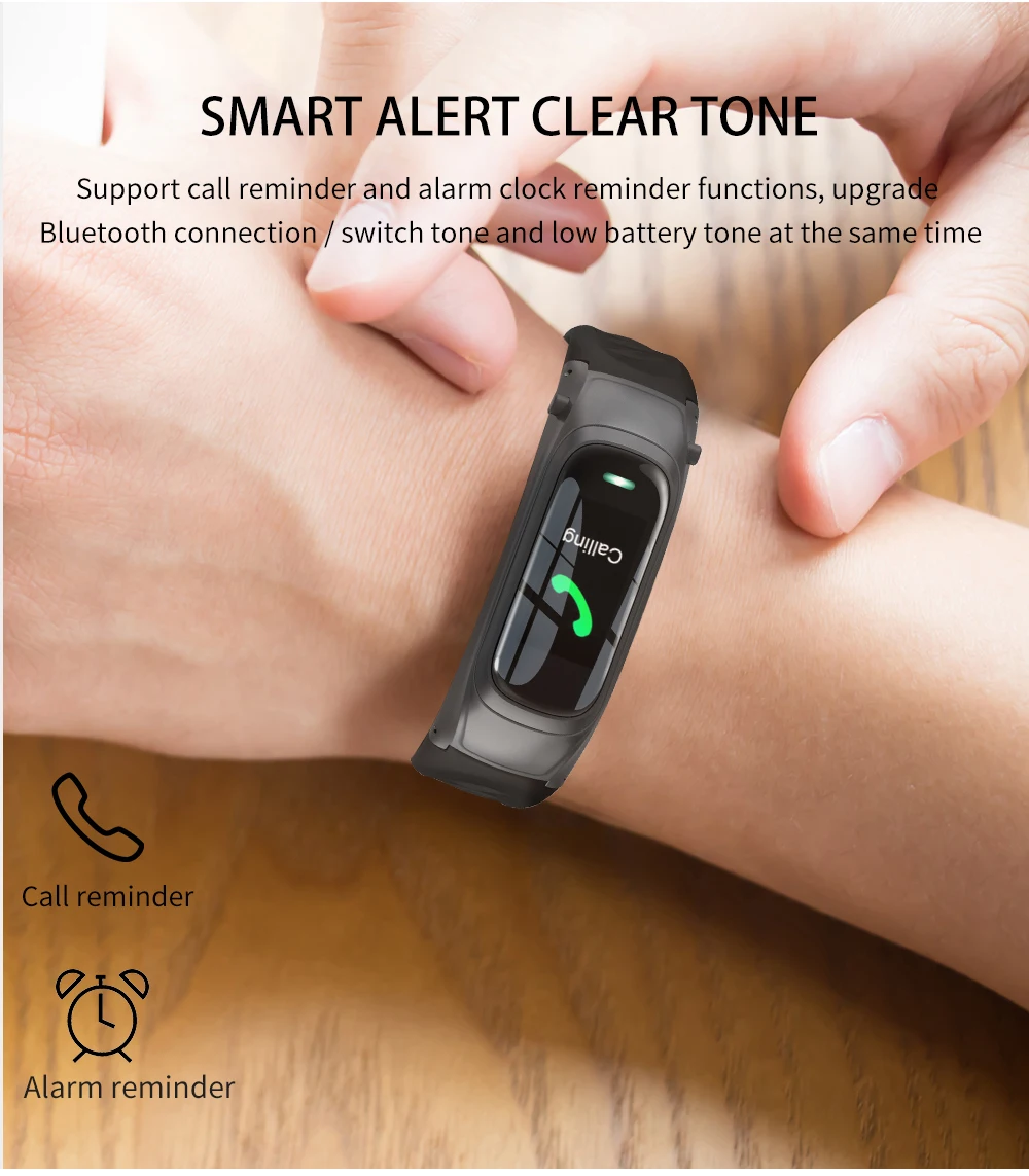 Tinymons B9 Smart Talk Band для женщин и мужчин с Bluetooth наушниками, монитор кровяного давления, спортивные умные часы, браслет