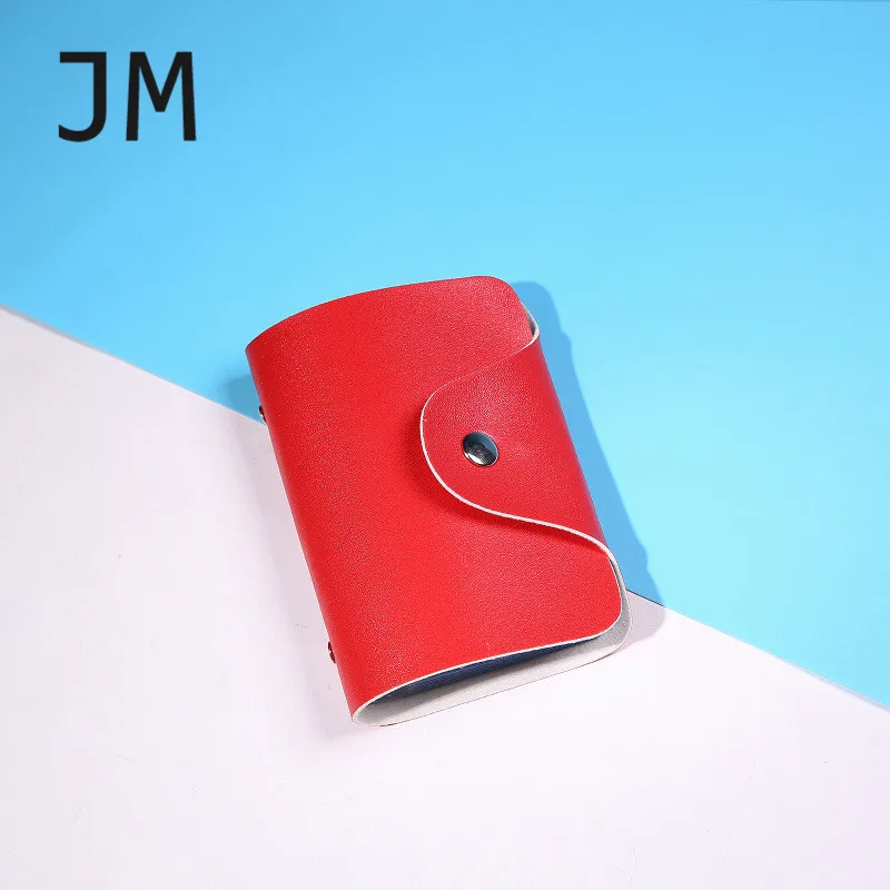 red JM корейская мода кошелек 24 слота для карт креативная посылка для карт унисекс посылка для кредитных карт мульти держатель для карт id держатель для карт - Цвет: red