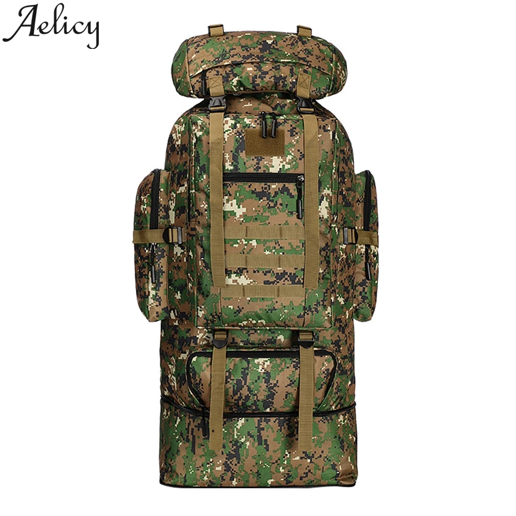Aelicy 100L большой походный альпинистский рюкзак Камуфляжный мягкий рюкзак для мужчин и женщин спортивные сумки Дорожная альпинистская сумка