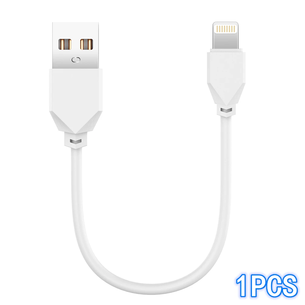 

Портативный USB-кабель для передачи данных, 16 см, от USB A до 8 Pin, 2A, быстрая зарядка, безопасный зарядный кабель для телефона из ТПЭ, короткий Шну...