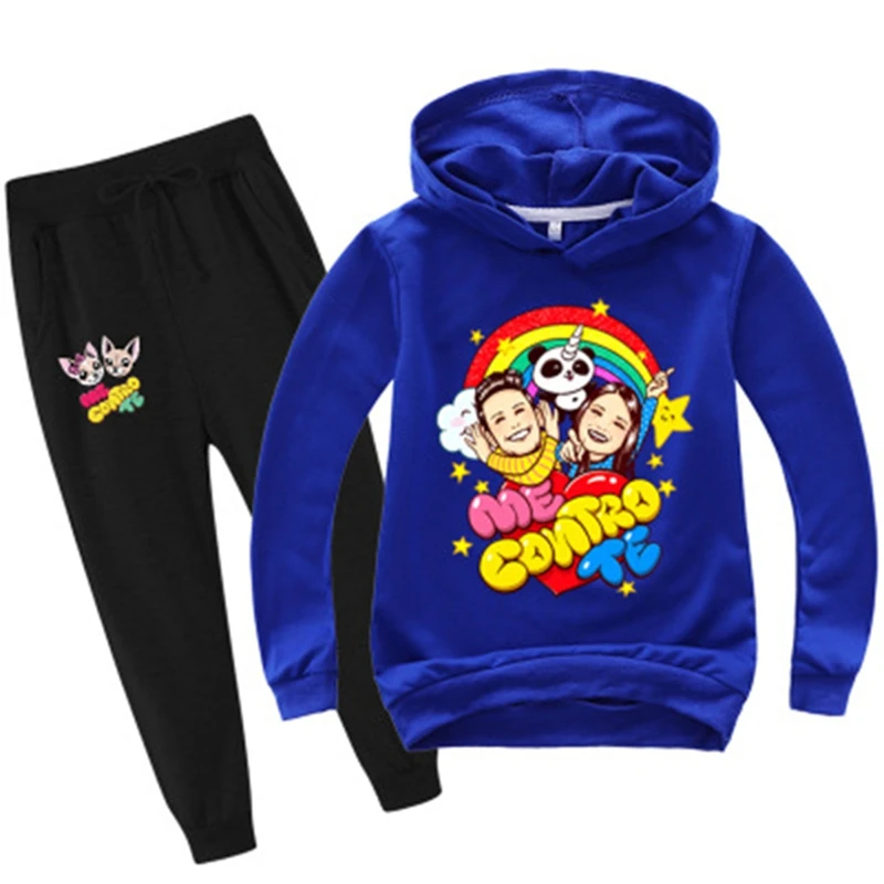 New Spring Children Clothing Set me contro te Boy Girl Hoodies Sweatshirt+Pants 2pcs Sport Suits Toddler Tracksuit Kid Coat
