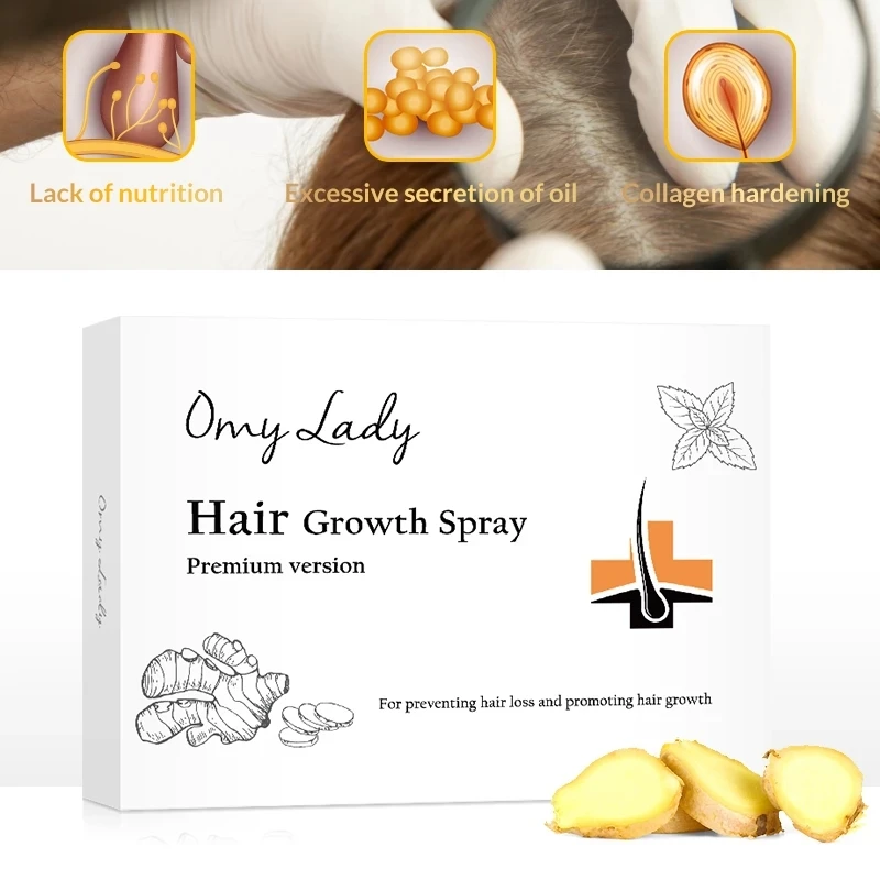 

OMYLADY Hair Growth Spray For Men Women Dry Hair Hair Loss Product 3Pcs/Set