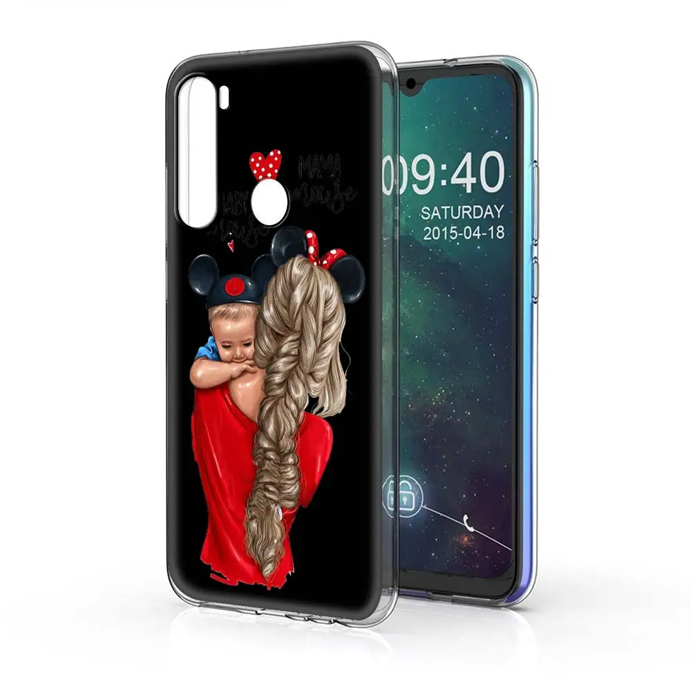 

Baby Mom Girl dad super Case for Xiaomi Redmi Note 9S 9 Pro 7 8 Pro 8T cover for Redmi 7A 8A 9A 9C 9i tpu soft Phone Shell Capa