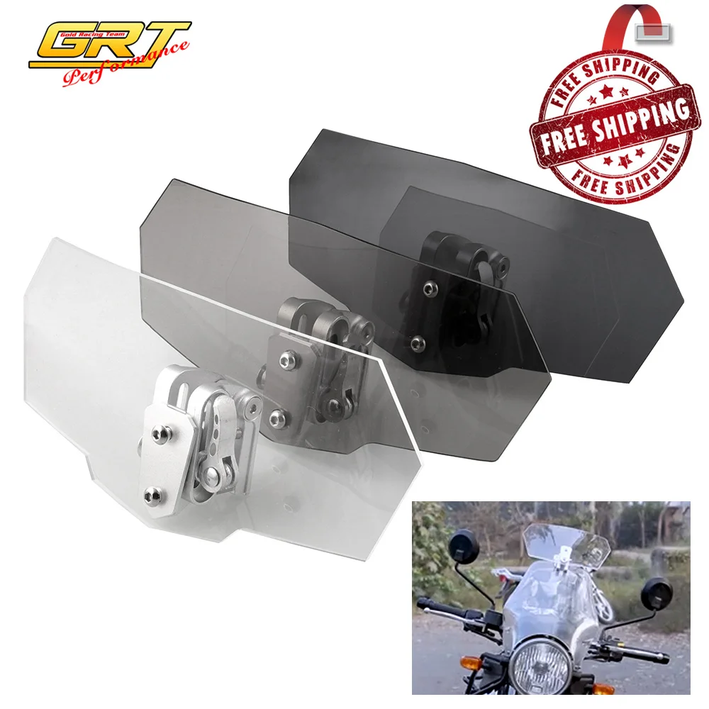 Мотоцикл Регулируемый зажим лобовое стекло расширение спойлер ветровое