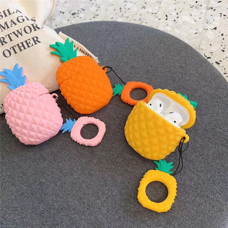 Мягкий чехол с 3d-изображением ананаса авокадо клубники Беспроводная