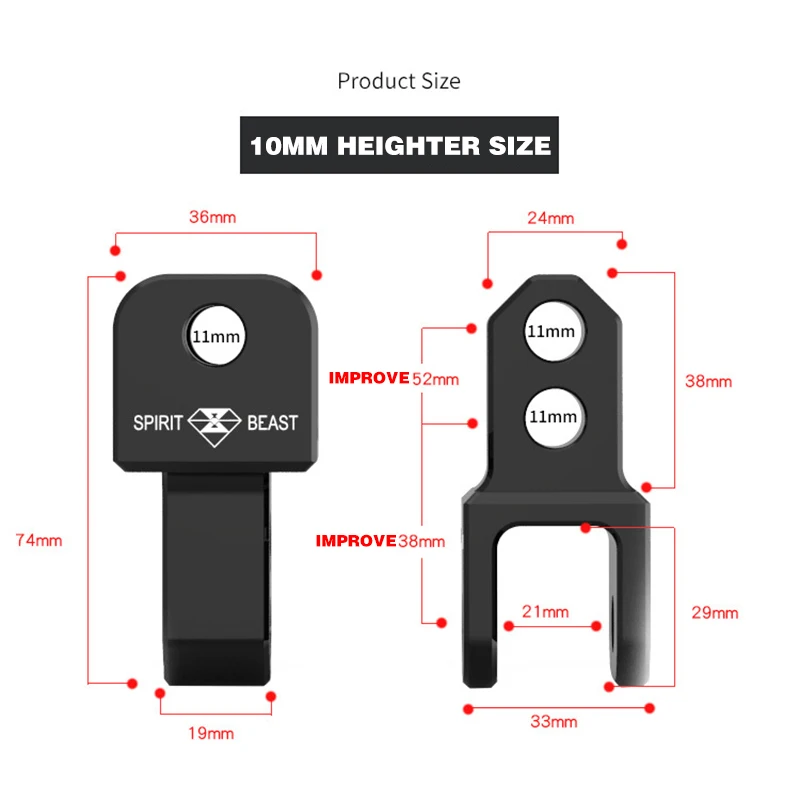 Мотоциклетный амортизатор SPIRIT BEAST увеличенная высота для квадроциклов Honda Suzuki