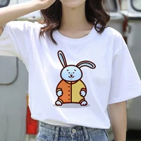 hot sale cartoon rabbits t shirt women cartoon tshirt female harajuku ullzang graphic tshirt 90s tops tees