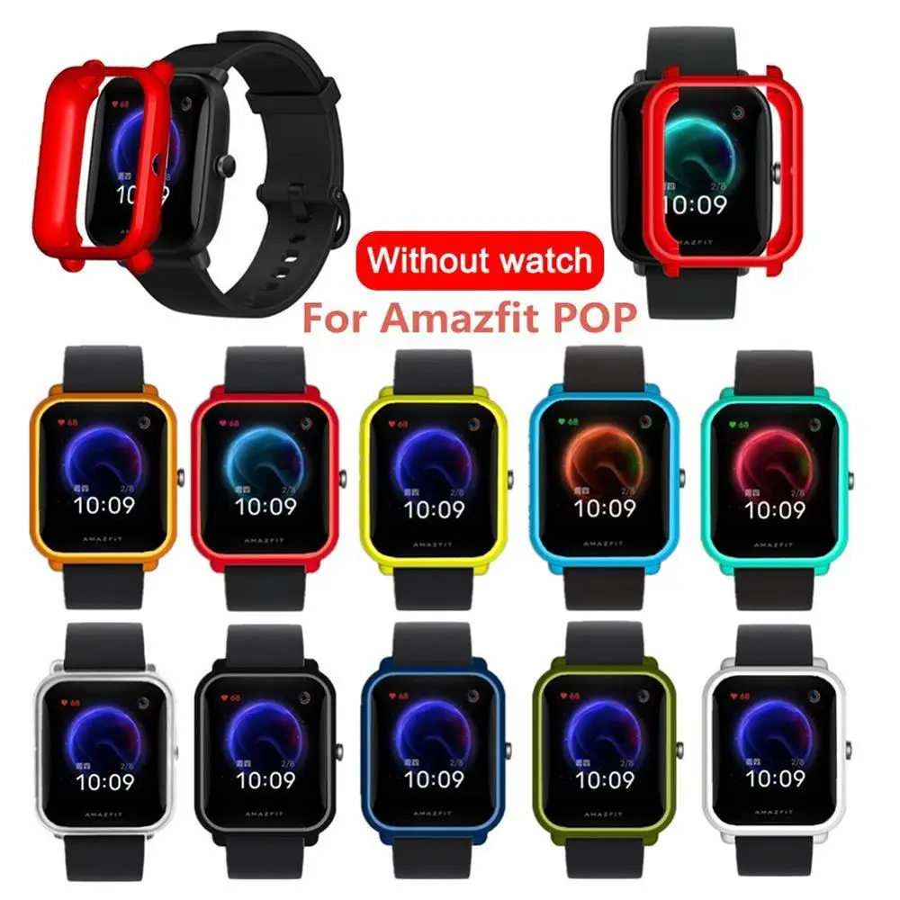 

Watch Case Smart Watch Protective Case Colorful PC AMAZFIT Cover Watch Protective Cases Shell Frame Protect For Huami M4V2