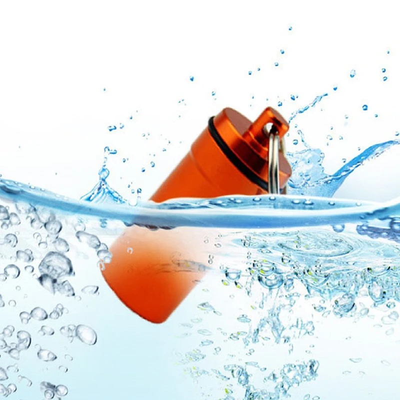 1 шт. водонепроницаемый алюминиевый контейнер для таблеток 4 цвета | Дом и сад