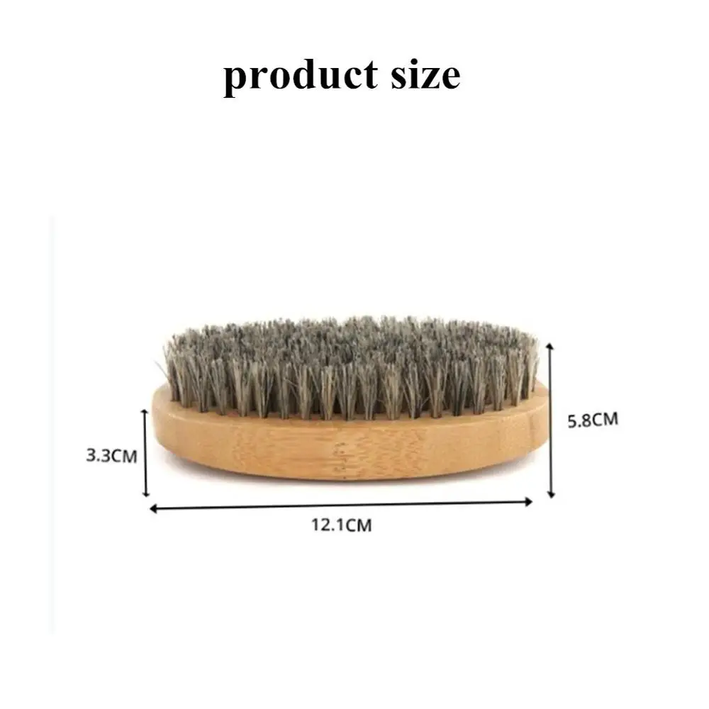 Натуральная щетка для бороды Hemu мужчин бамбуковый массаж лица который творит
