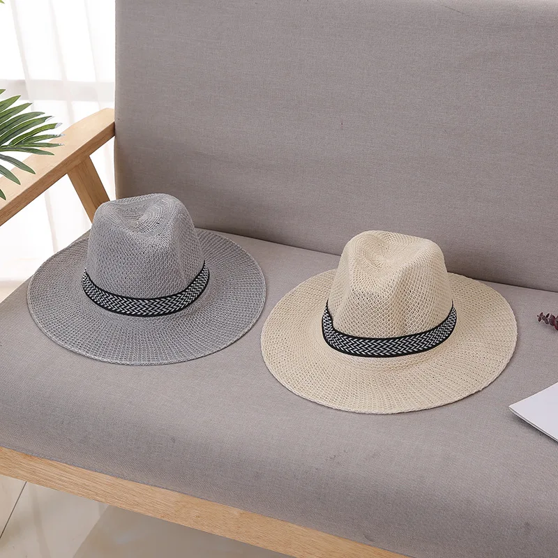 

Bucket Hat Men's Outdoor Tourist Hat Optimized Chemical Fiber Fishing Hat Sun Protection Hat Straw Hat