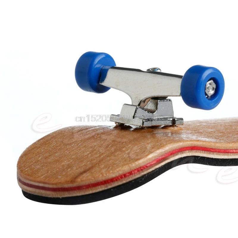 

Professional Type Bearing Wheels Skid Pad Maple Wood Finger Skateboard Alloy Stent Bearing Wheel Fingerboard Novelty Toy