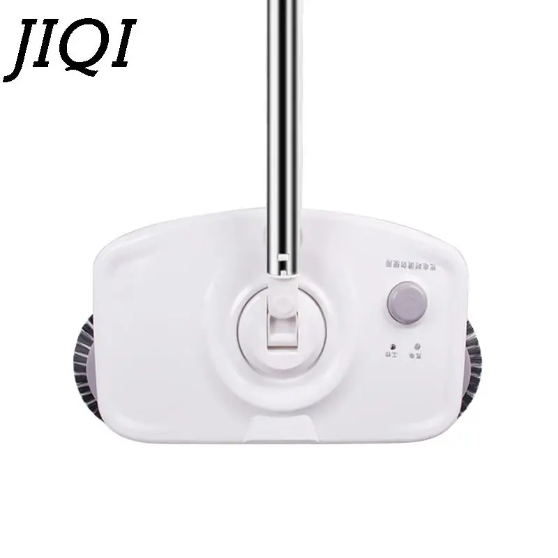 JIQI Chargable Hand-push sweeping mopping machine Sweeper mop wireless household appliances cleaner dustpan set broom artifact | Бытовая