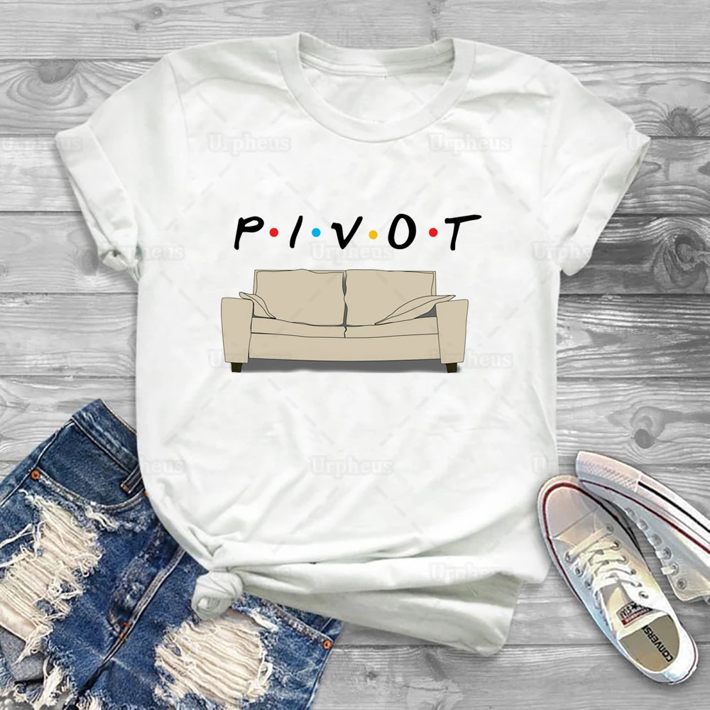 Funny Friends Pivot Couch Shirt Ross Shut Up Humor Tshirt Top Tees 100% Cotton | Мужская одежда