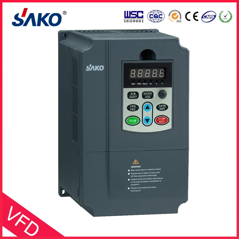 Sako SKI670 2.2KW VFD вход 220V 1ph к выходу 380V 3ph Высокая производительность инвертор