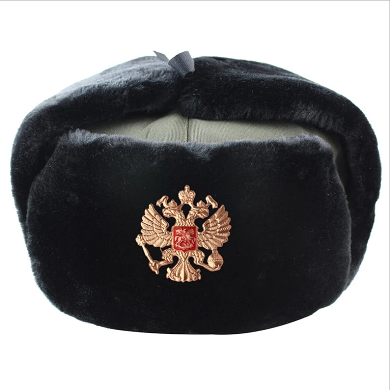 07 WZCX, советские военные значки, пилот, охотник, шапка, сохраняющая тепло, защита от холода, утолщенная ушанка, ушанка, снежные шапки - Цвет: 07