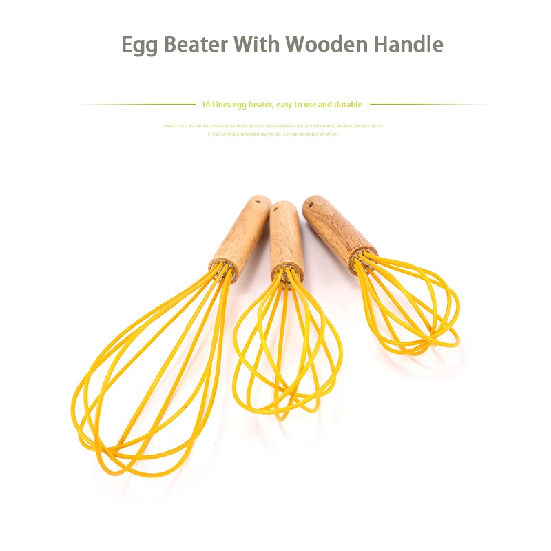 

New Silicone Egg Whisk Rotary Manual Agitator Pastry Egg Tools Egg Stirrer Blender Egg Mixer Butter Milk Egg Beater Hand Whisk