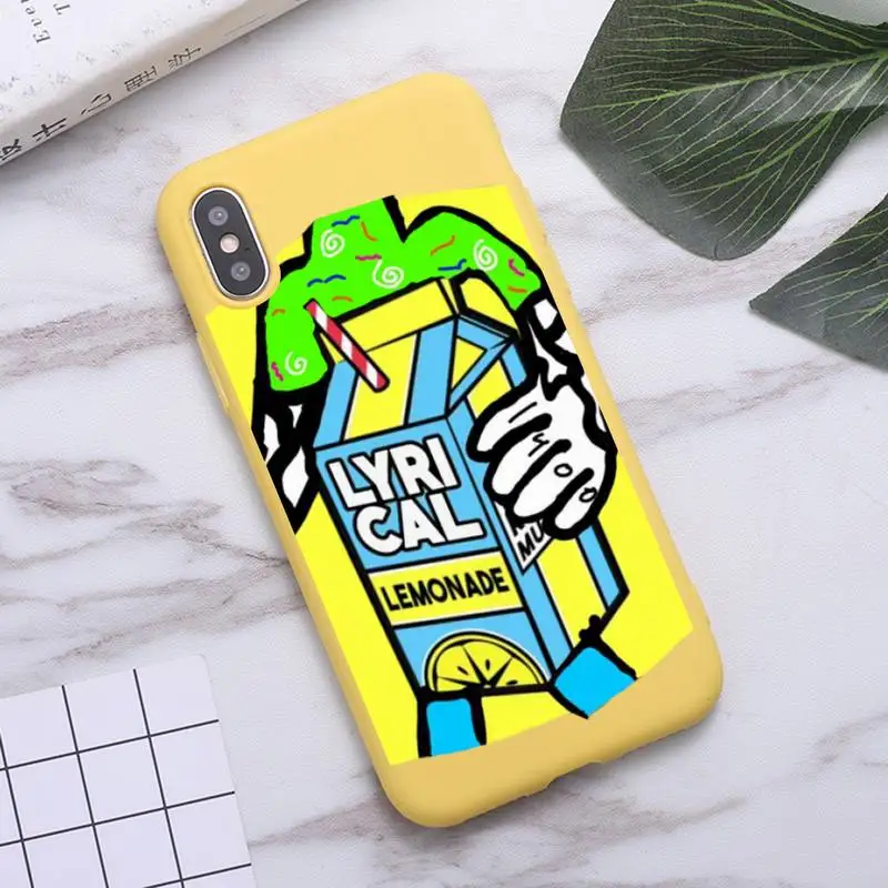 

Aliens Drink Lyrical Lemonade Phone Case Candy Color for iPhone 6 7 8 11 12 s mini pro X XS XR MAX Plus
