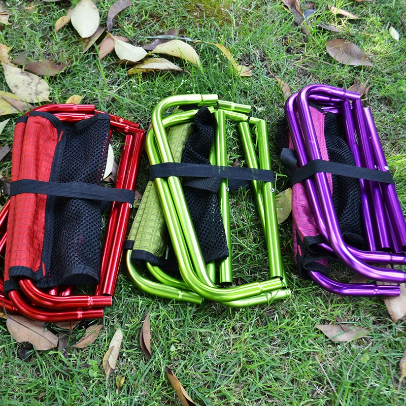 Складной стул для кемпинга ультралегкий компьютерный из алюминиевого сплава