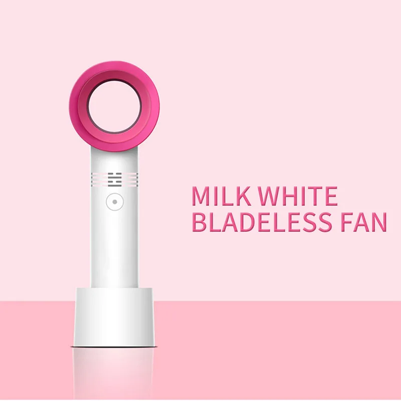 

Mini Fan Ventilator Handheld Bladeless Fan Handheld No Leaf Handy Fan Rechargeable Cooler Home Appliance FAN32