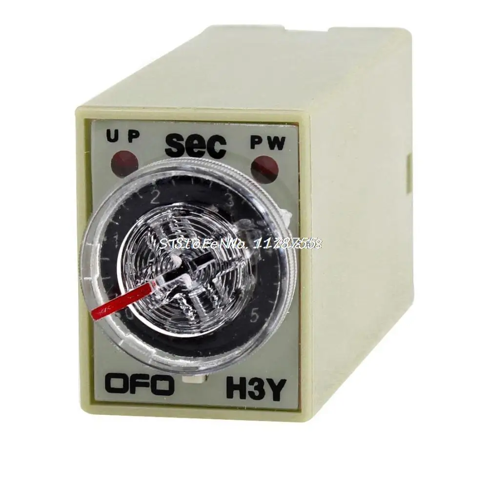 

Реле времени для задержки времени, AC 220 В, 14 контактов, 0-5 секунд