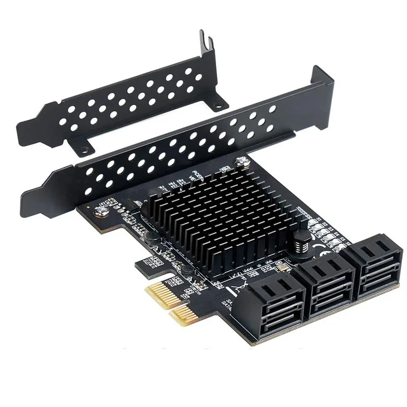 

SATA3 PCIe Card 6/4 Port PCIe SATA III Controller Card To 6GB/s Internal Adapter Converter PCI transition card Expansion Card