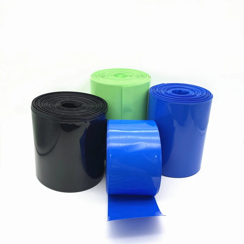 ПВХ термоусадочная трубка 120 мм ширина синий многоцветный усадочный кабельный