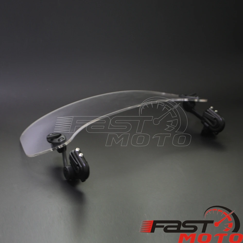 Прозрачный удлинитель для мотоцикла регулируемый ветровой экран спойлер на