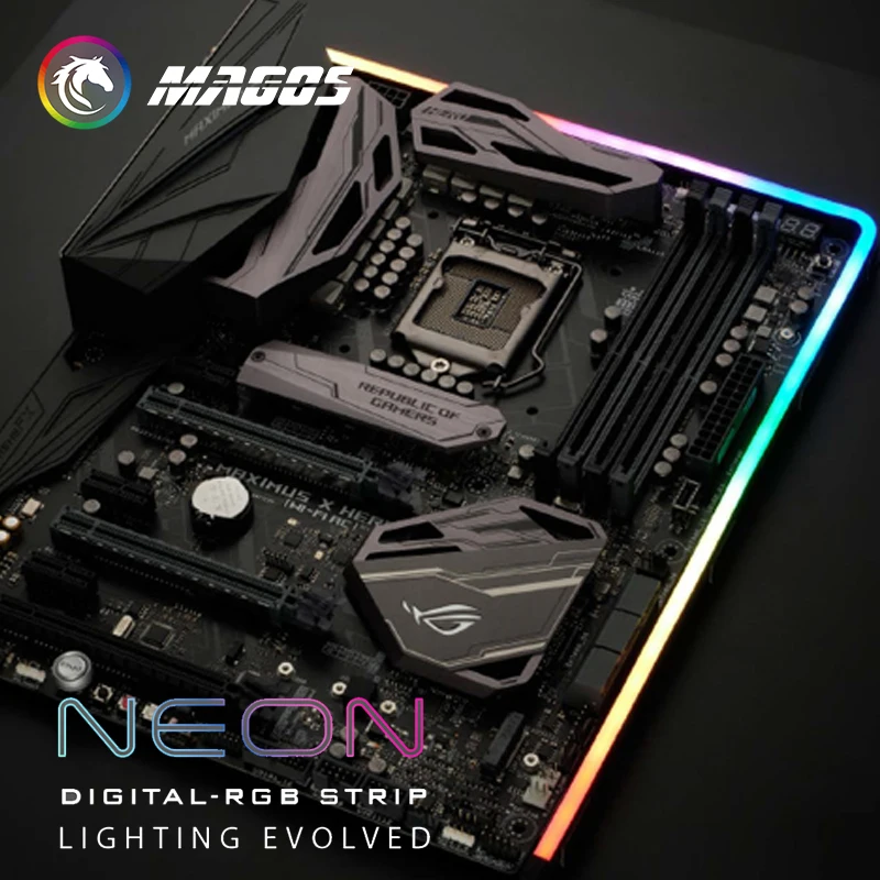 Phanteks шасси мод RGB светодиодная полоса украшение для ПК чехол M1/ M5 40 см/55 см/100 см