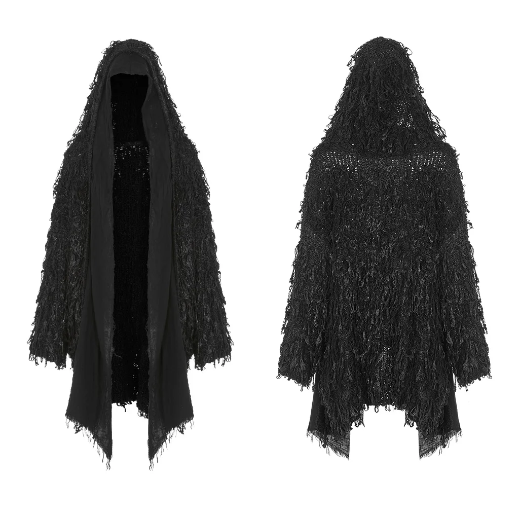 Кардиган женский зимний свободный теплый в готическом стиле |