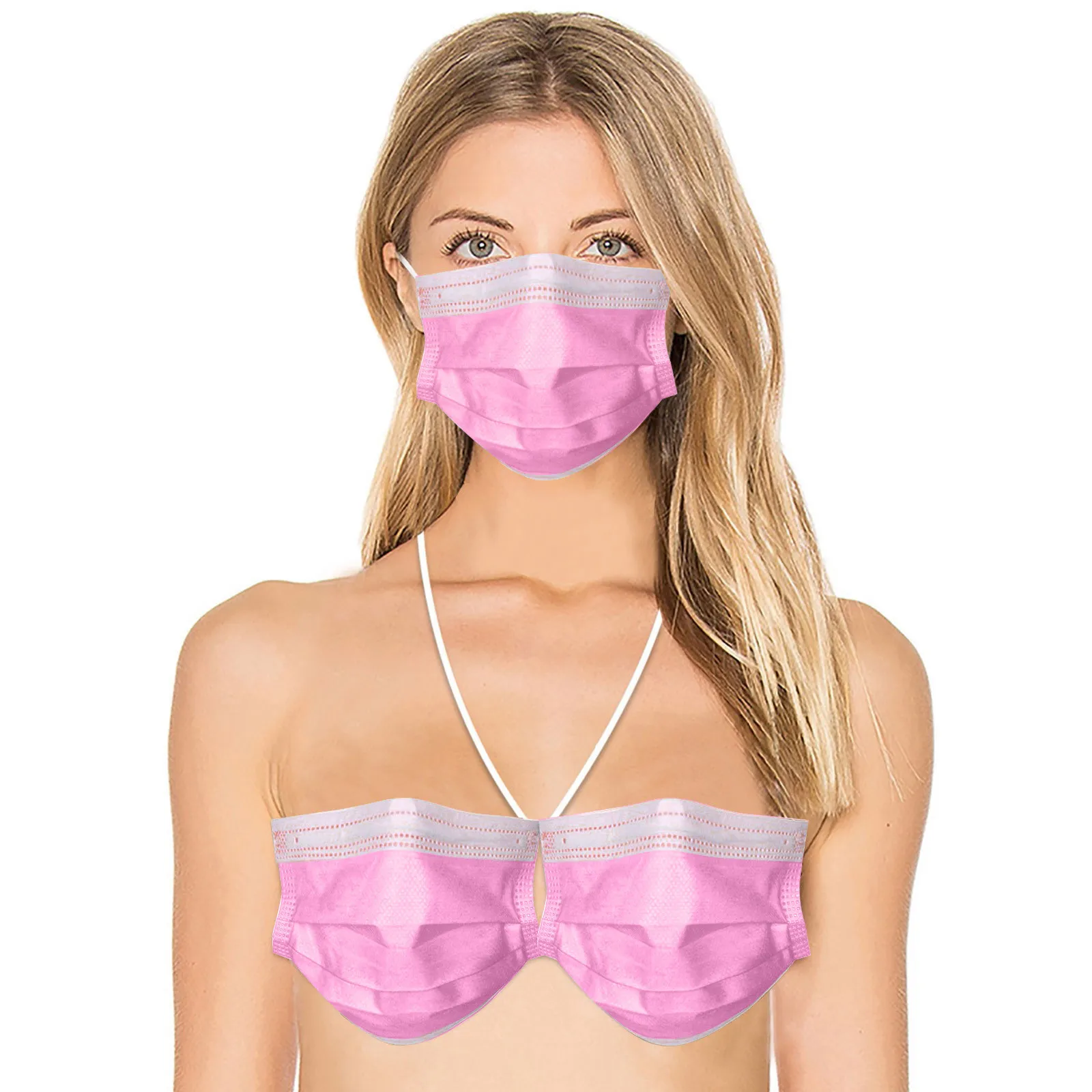 Одноразовое нижнее белье бюстгальтер маски рубашка сексуальная забавная маска для лица набор бара