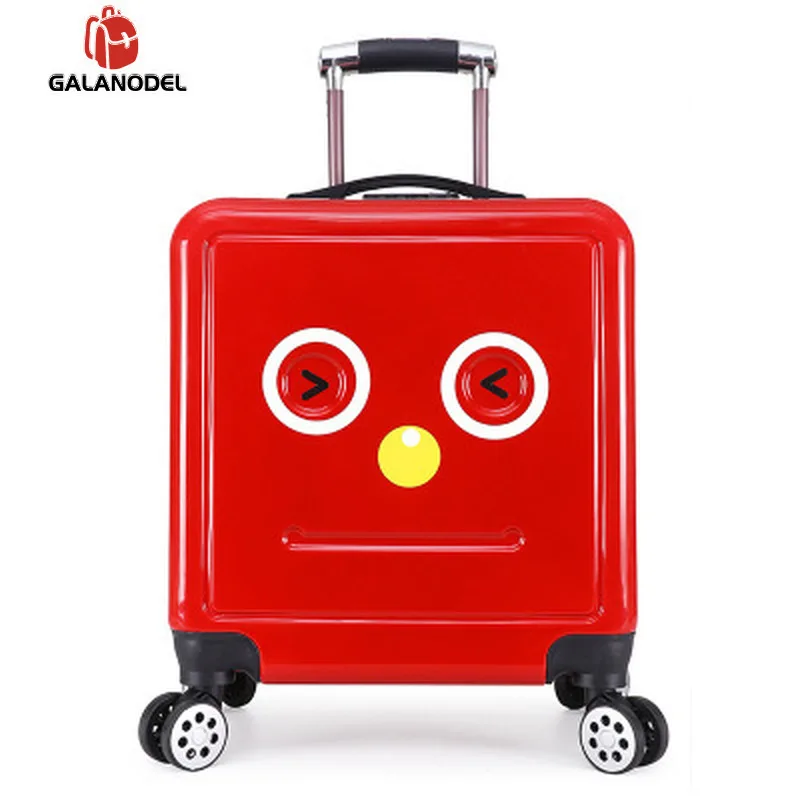 Хит 18 дюймов милый мультяшный чехол на колесиках для студентов Детский 3D Чемодан