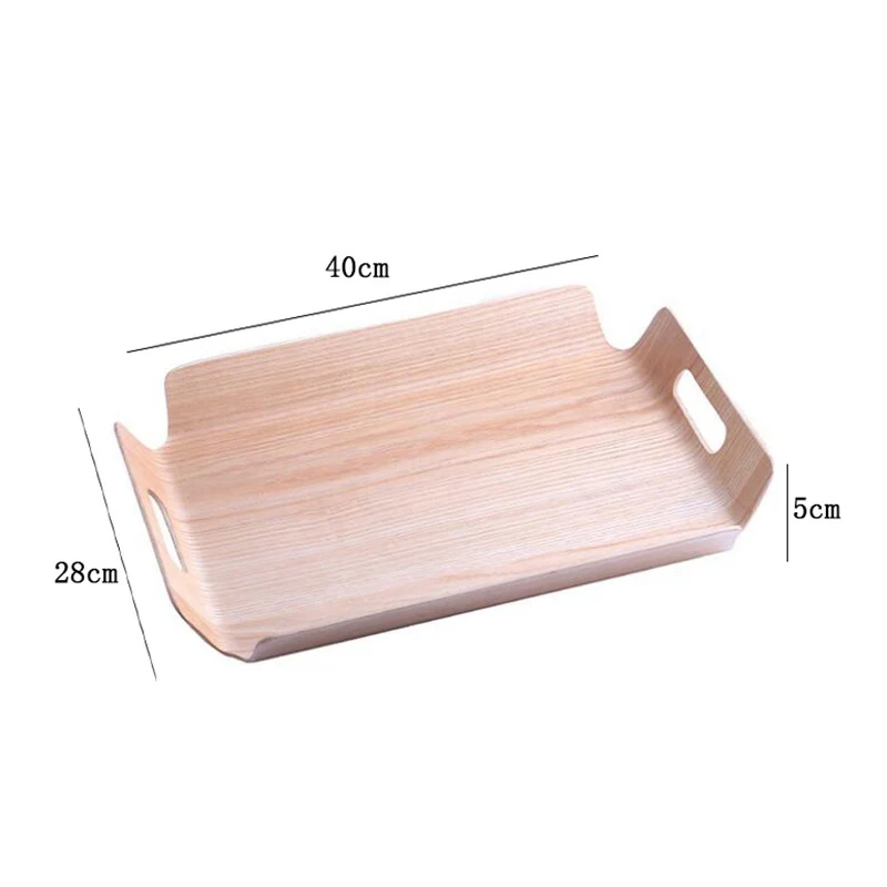 Роскошный стол Bamboo в кровать хлеб деревянный поднос фруктовый завтрак еда торт