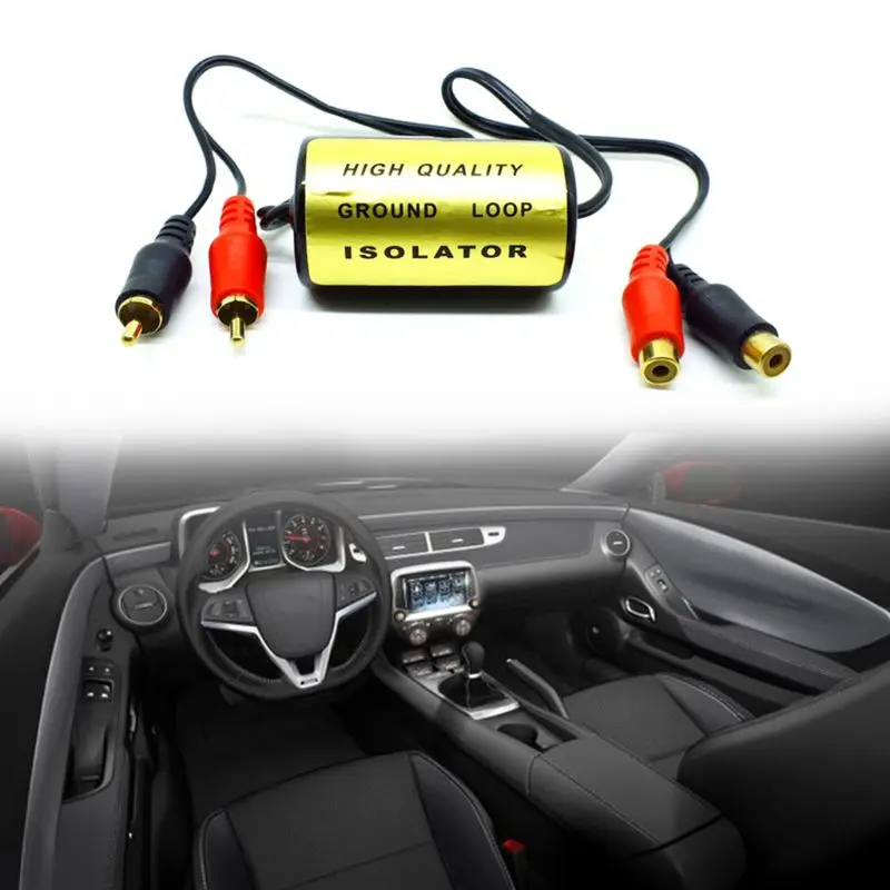 

RCA Noise Filter Suppressor Ground Loop Isolator For Car And Home Stereo