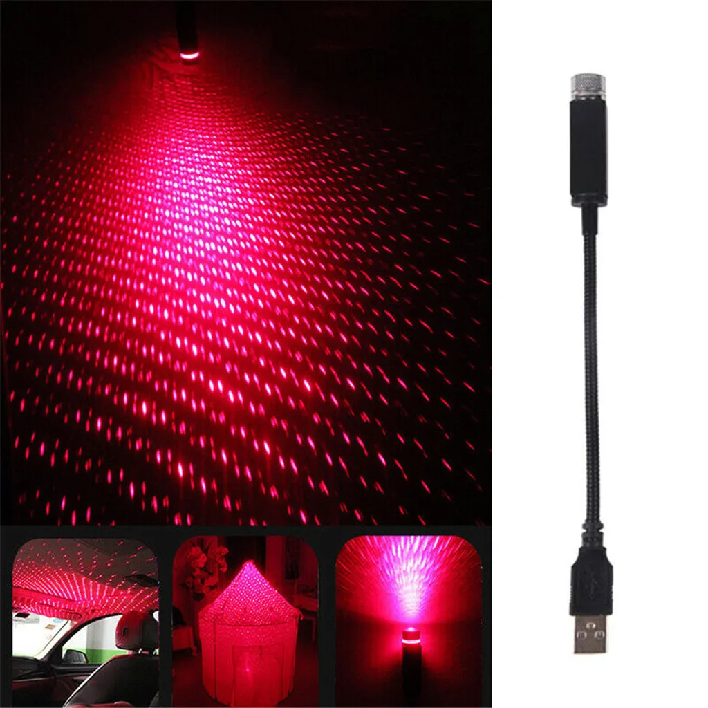 Новый автомобиль атмосферная лампа со звездным небом ночным пейзажем светильник